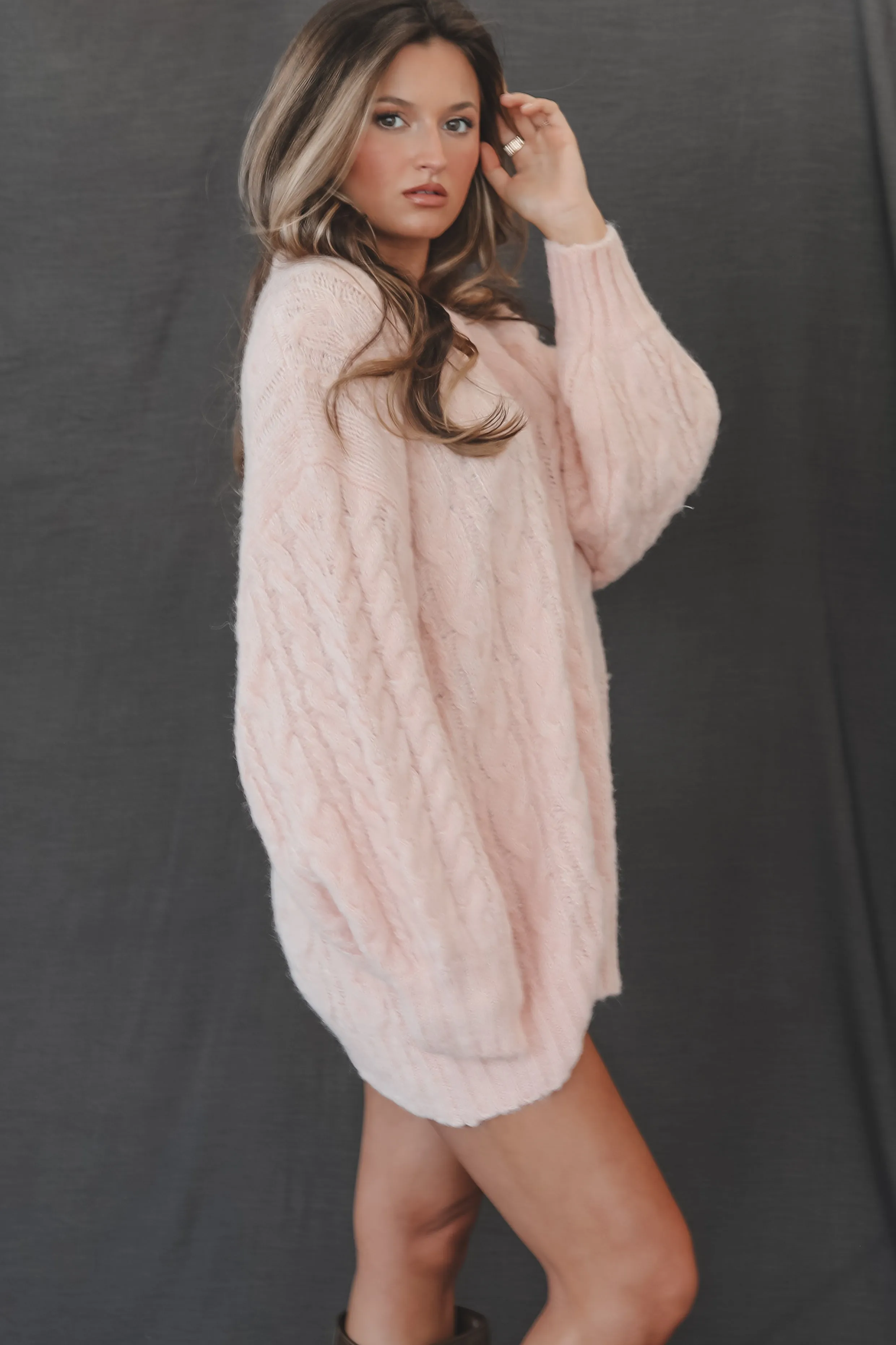 A Cozy Princess Pink Stockholm Oversized Sweater