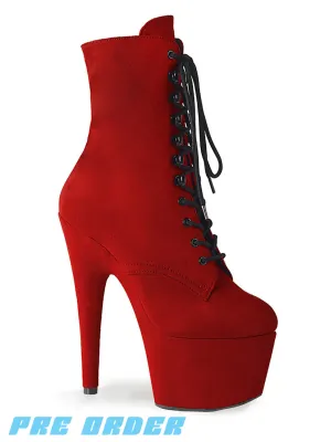 ADORE-1020FS - RED FAUX SUEDE ✰ PRE ORDER ✰