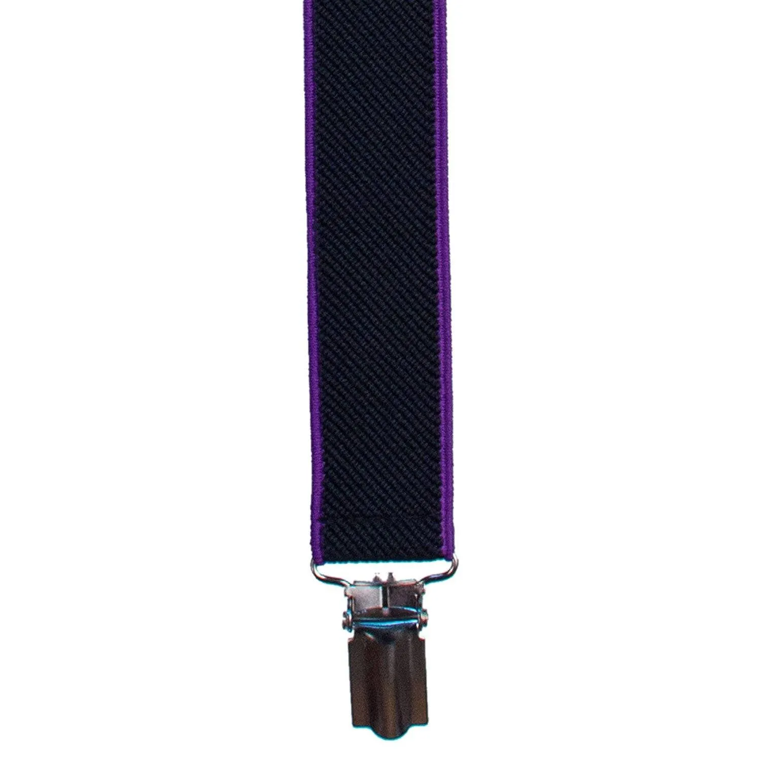 Black-Purple Slim Suspenders