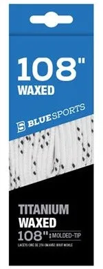 Blue Sports Waxed Laces