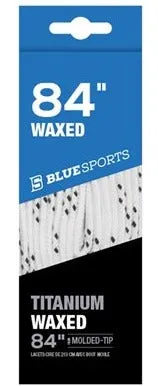 Blue Sports Waxed Laces