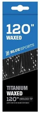 Blue Sports Waxed Laces