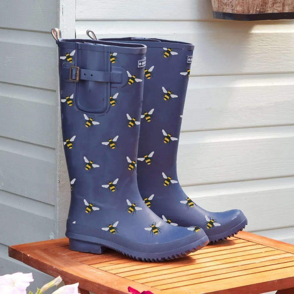 Briers Navy Bees Wellies - Size 5