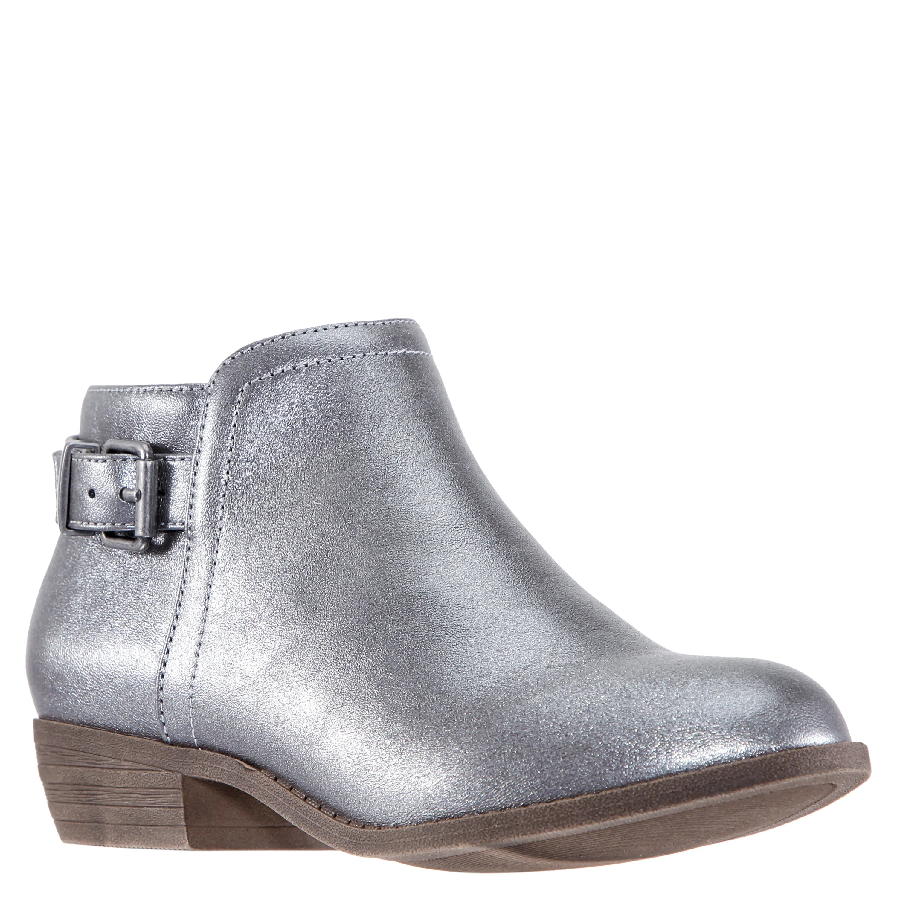 Crackle Side Buckle Bootie