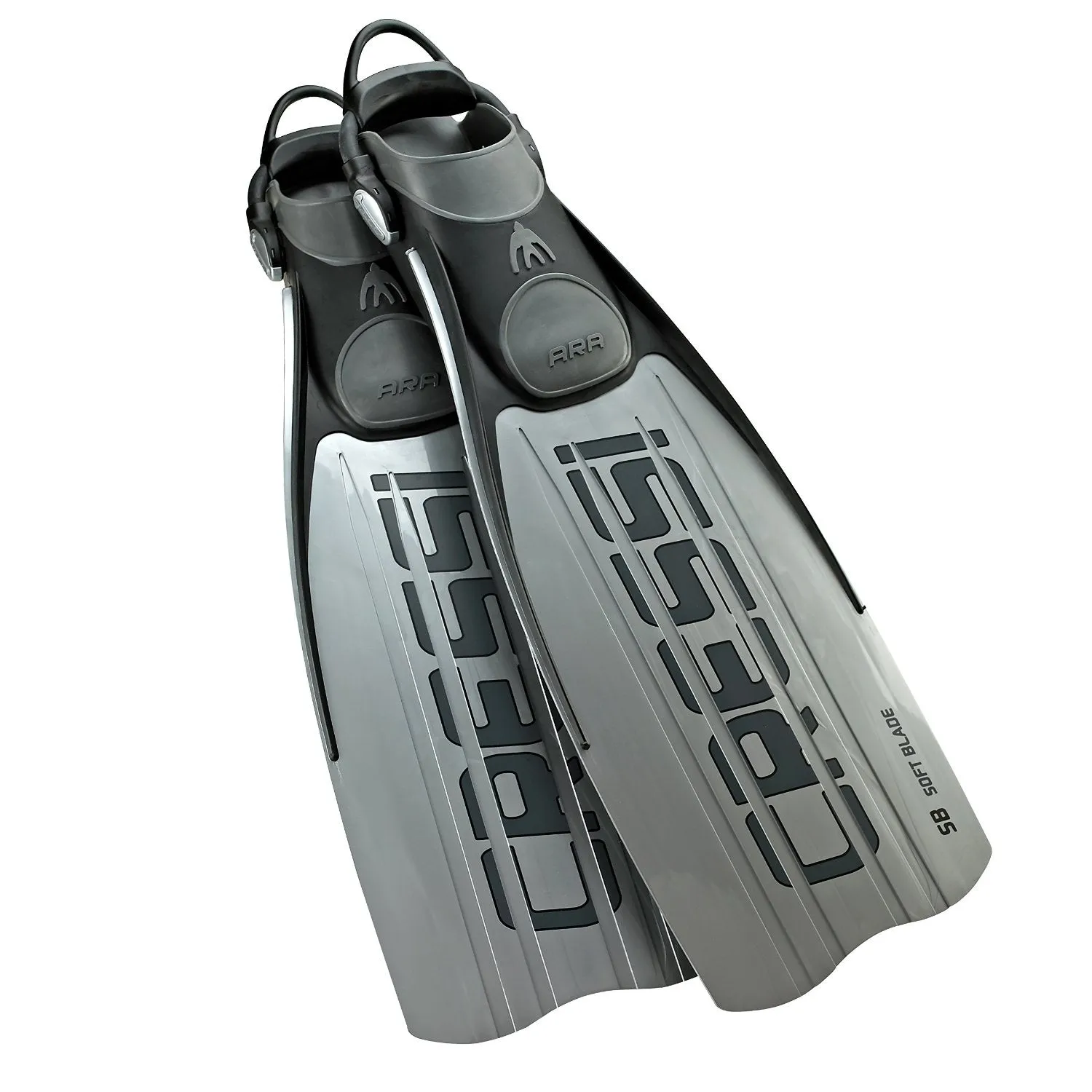 Cressi Ara Open Heel With Bungee Straps Blade Fins