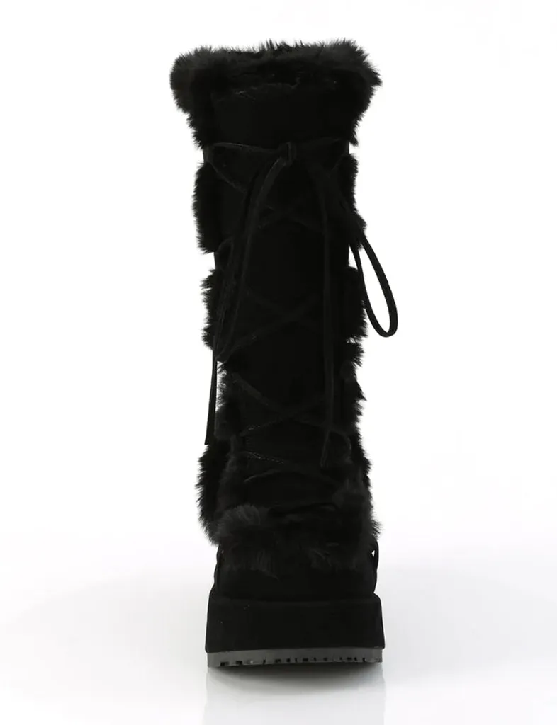 DEMONIA CUBBY 311 PLATFORM BOOTS - BLACK