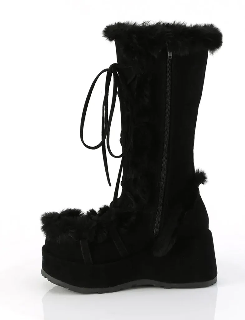 DEMONIA CUBBY 311 PLATFORM BOOTS - BLACK