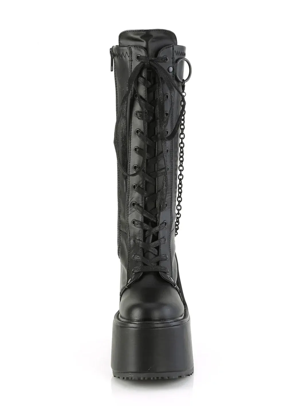 DEMONIA SWING-150 - BLACK STRETCH VEGAN LEATHER ✰ PRE ORDER ✰