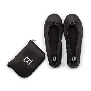 Foldable Flats Pocket Shoes - Black Small