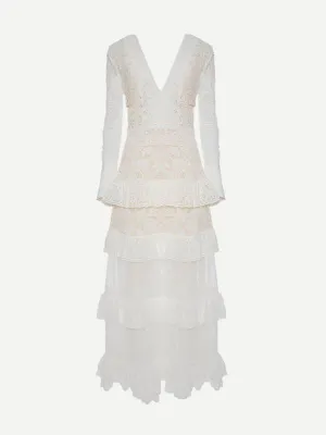 Footloose Lacey Dress in White