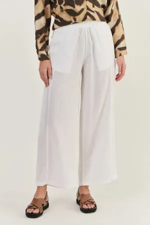 GA475 Linen Pant in White