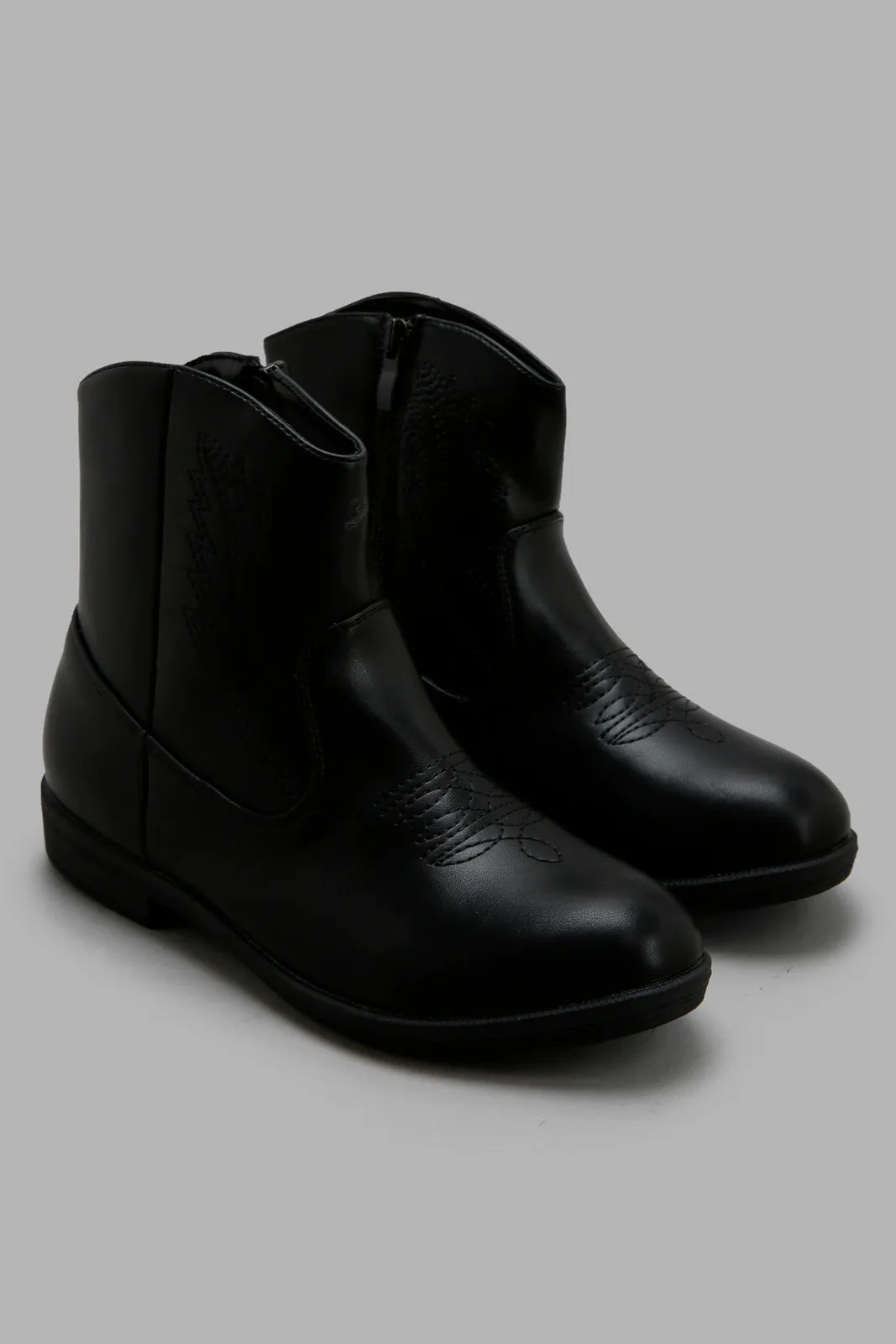 Girls Black Chelsea Boot