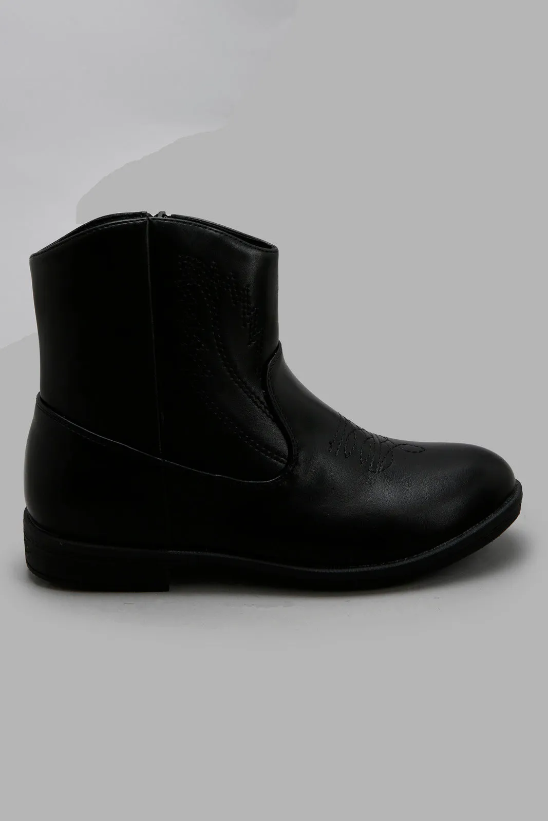 Girls Black Chelsea Boot