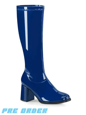 GOGO 300 BOOTS - NAVY BLUE STRETCH ✰ PRE ORDER ✰