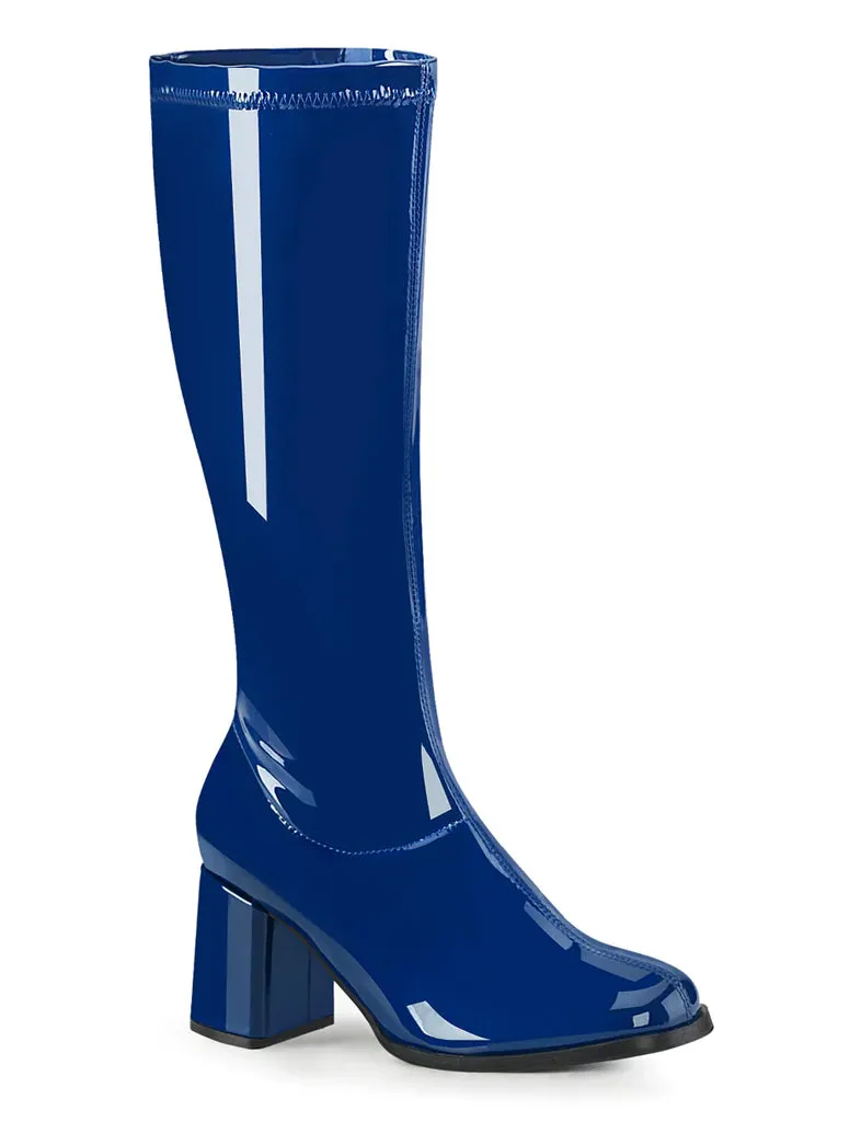 GOGO 300 BOOTS - NAVY BLUE STRETCH ✰ PRE ORDER ✰