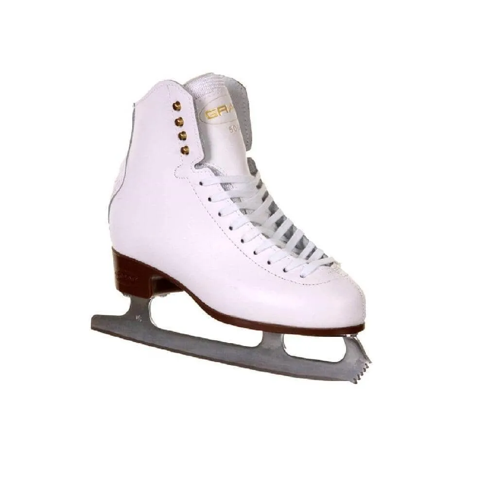 Graf 500 Figure Ice Skates - White