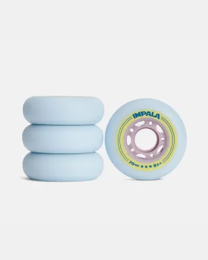 Impala Inline Wheel 4pk - Sky Blue/Yellow