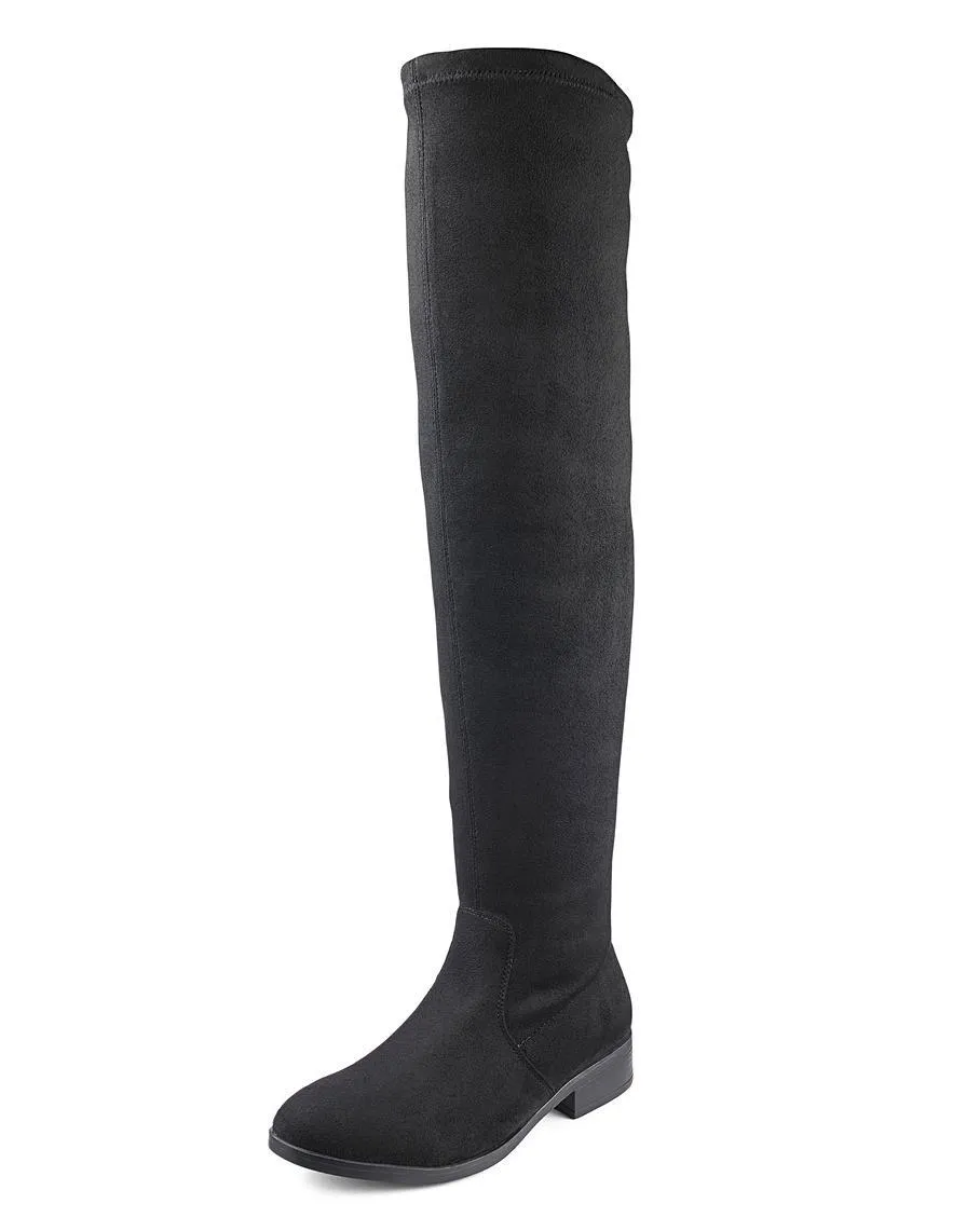 JD Williams Ladies Sienna Over The Knee Sock Boots