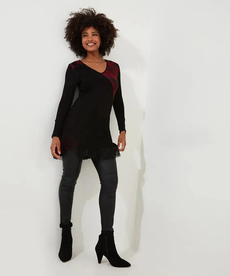 Joe Browns 12 Black Joe's Favourite Cutabout Jersey Tunic