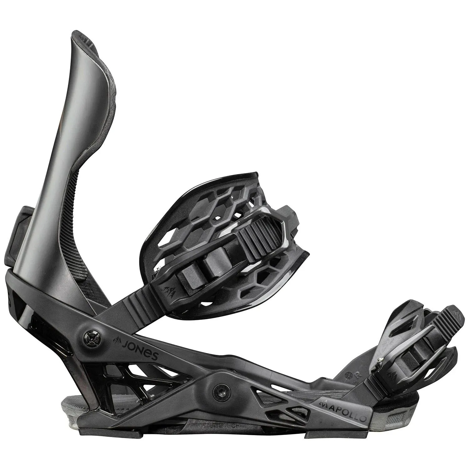 Jones Apollo Mens Snowboard Bindings Stealth Black