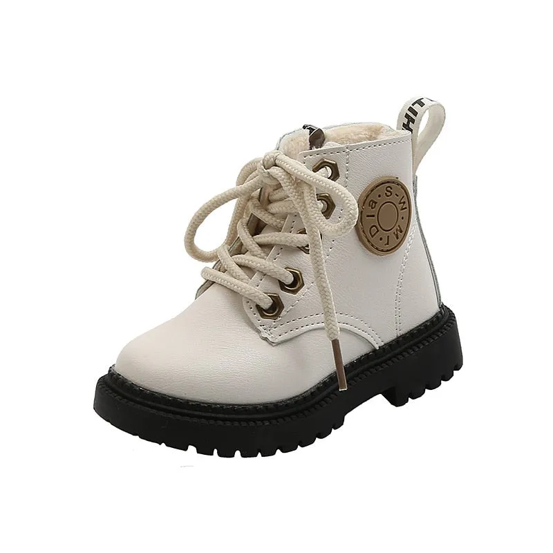 Mika Girls Fashion Boots , Color - Milk Beige