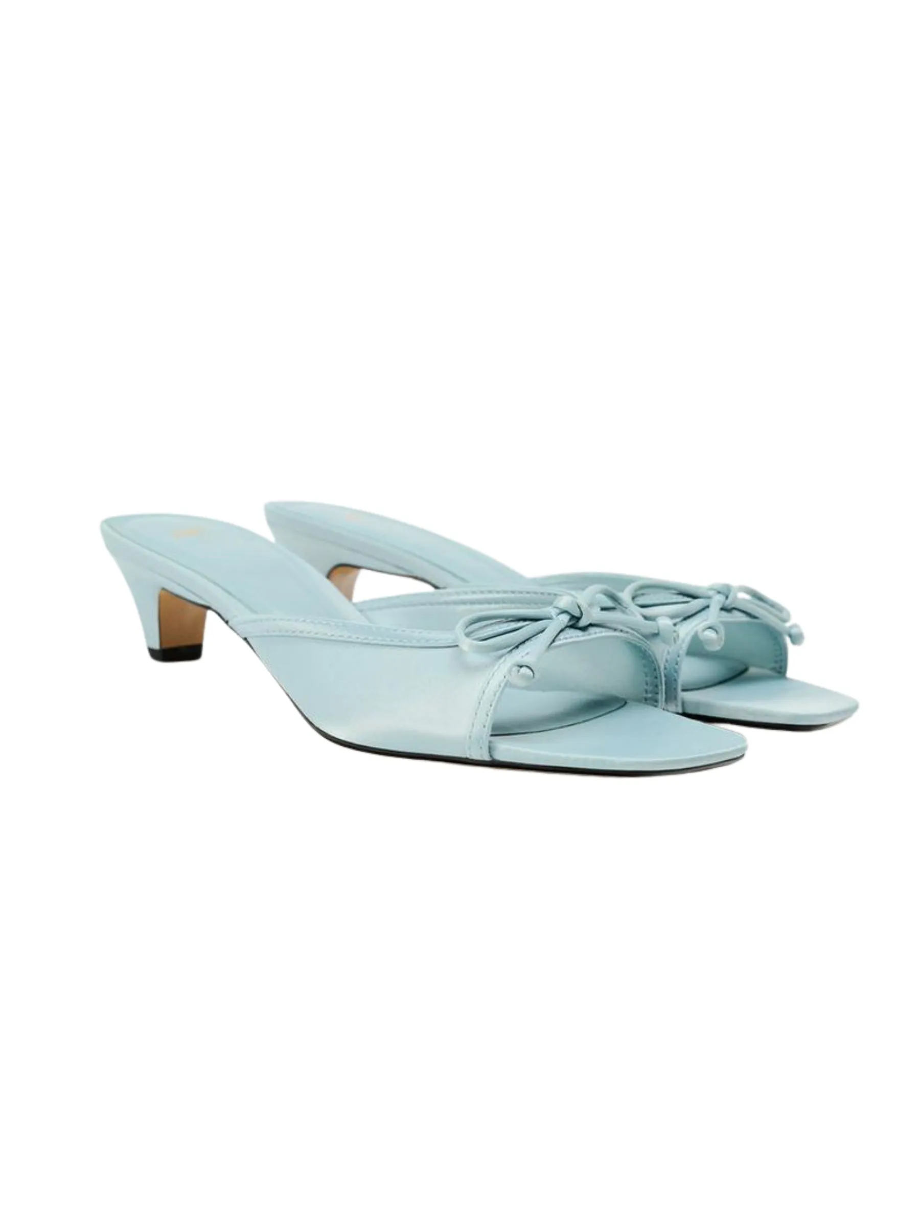 Nanise Bow Sandals in Light Blue