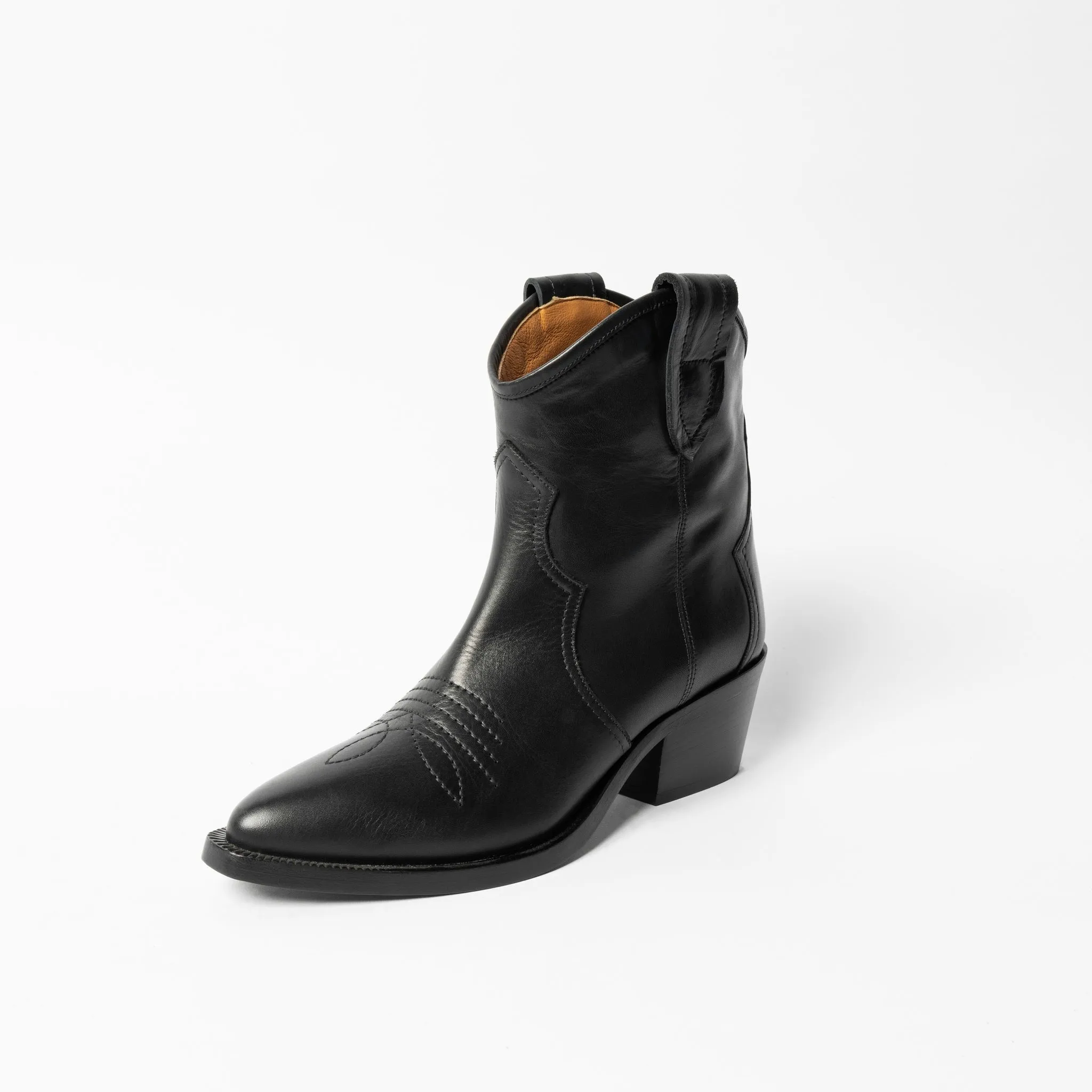 Nevada Black Leather Boots