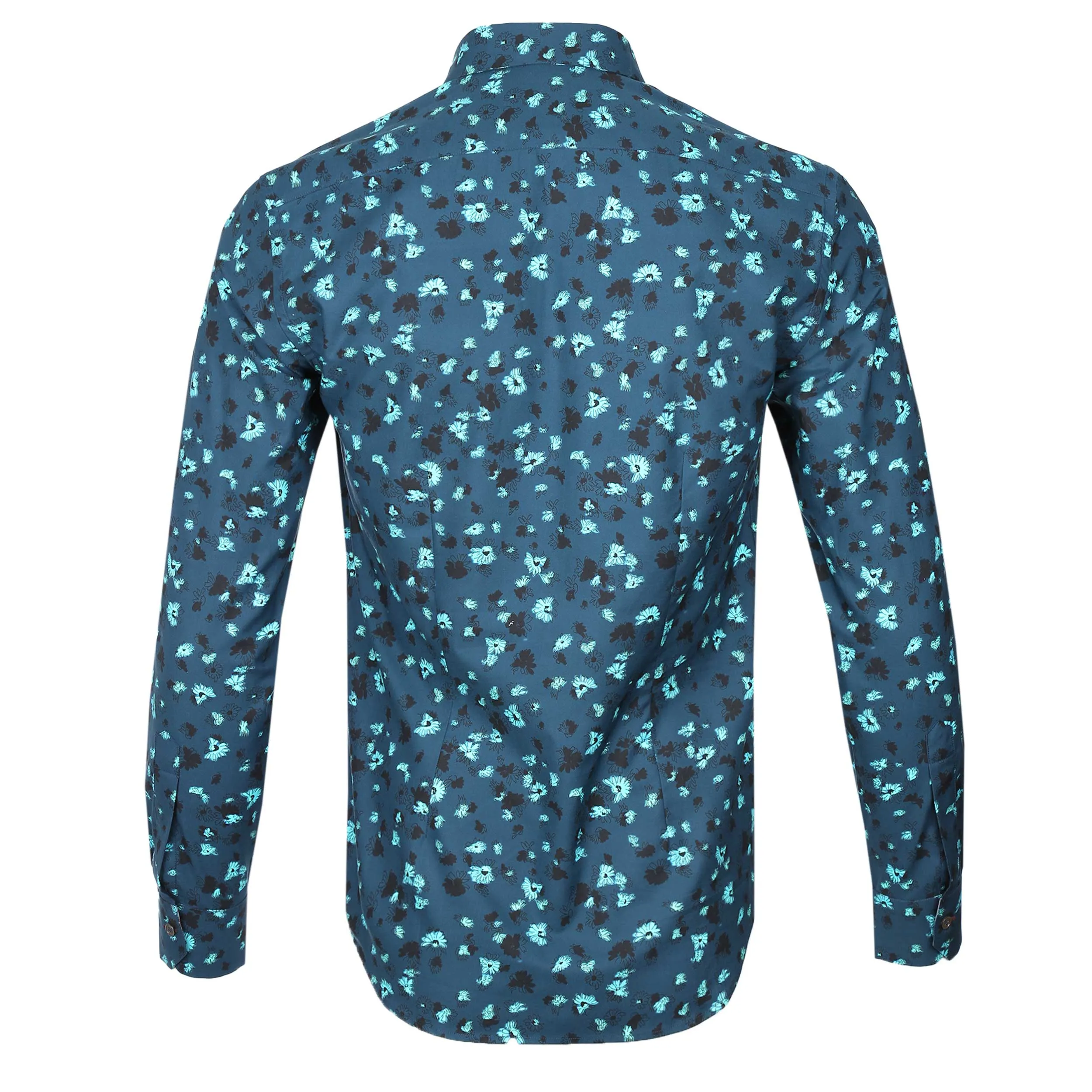 Paul Smith Floral Print Shirt in Blue