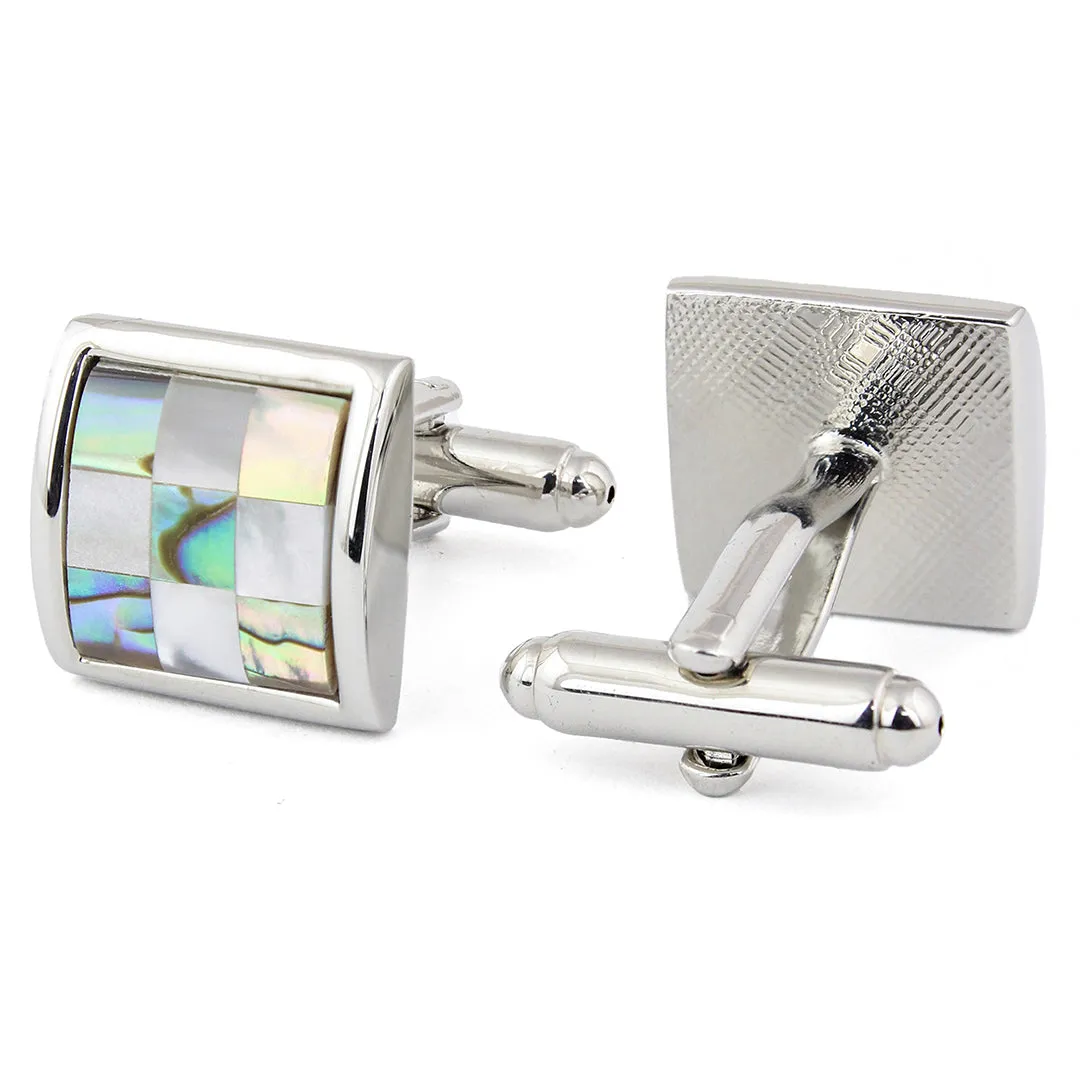 Peluche Chequered Fusion Multicolor Cufflinks