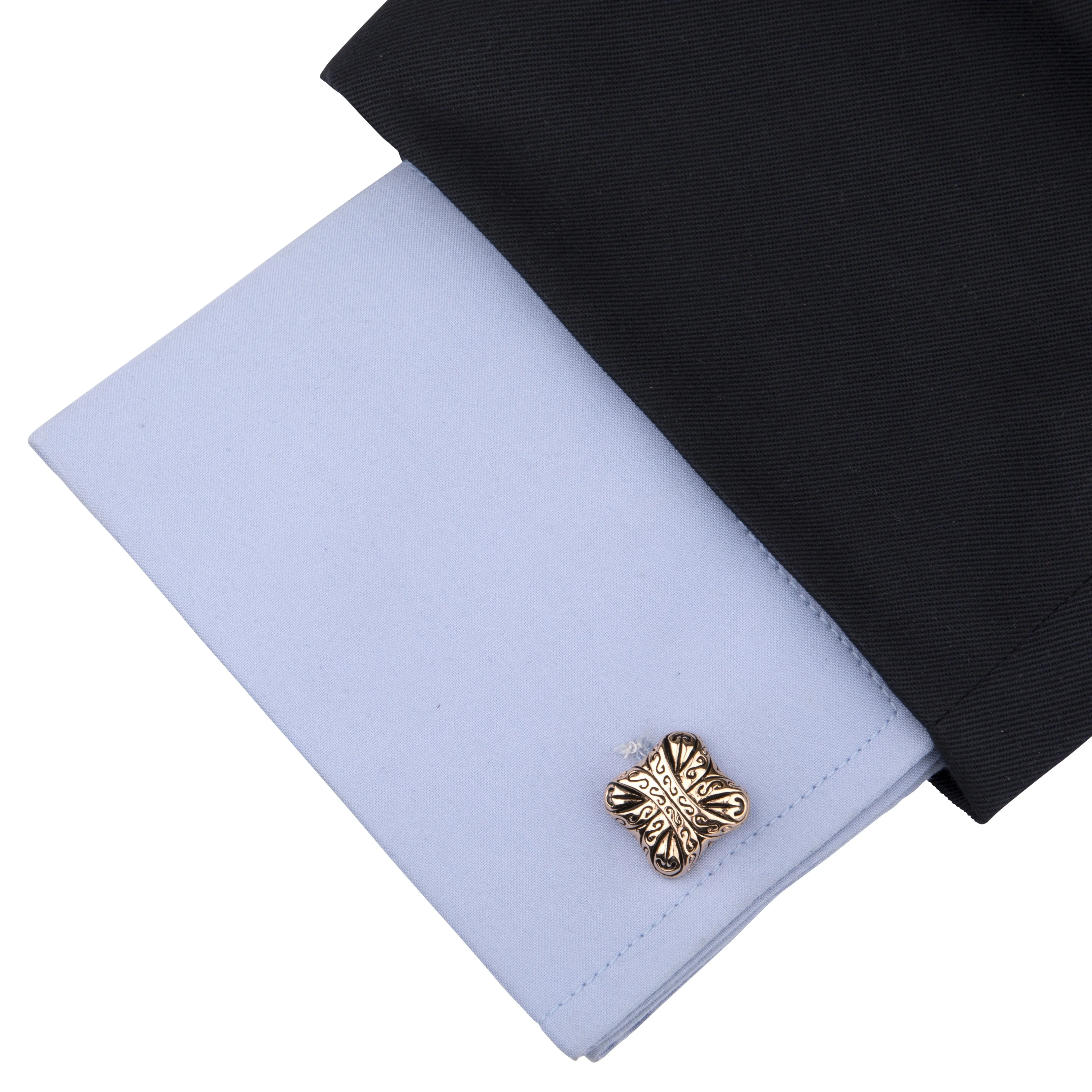 Peluche Contemporary Gold Metal Play Cufflinks