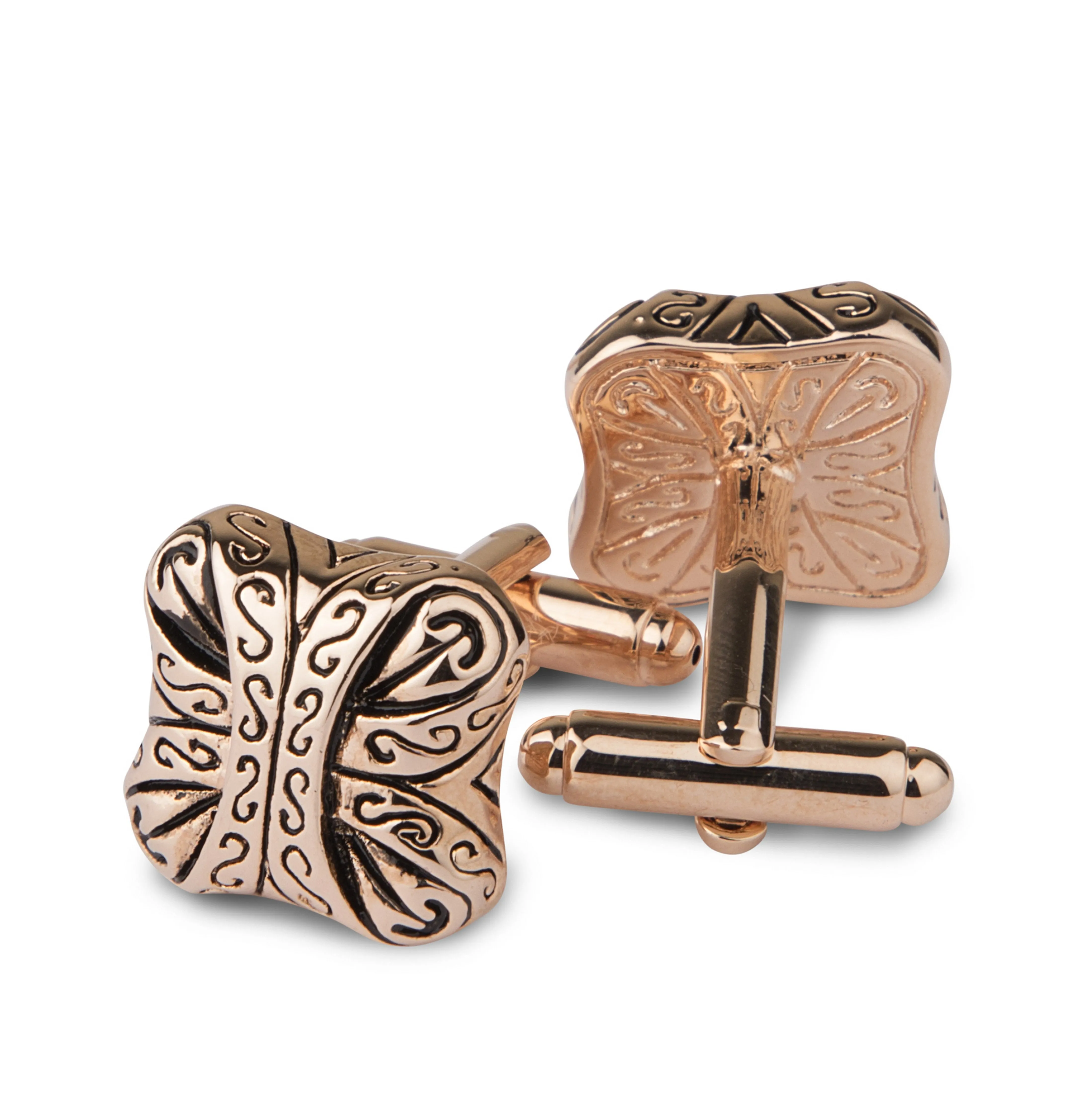 Peluche Contemporary Gold Metal Play Cufflinks