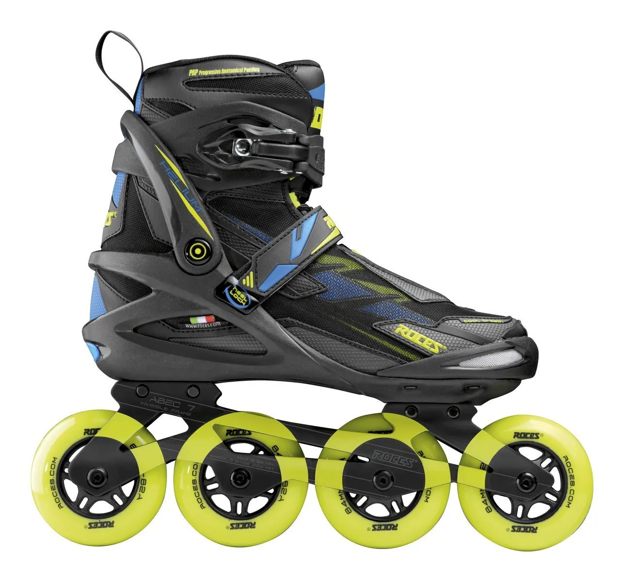 Roces Helium II Tif Inline Skates Complete - Black/Lime