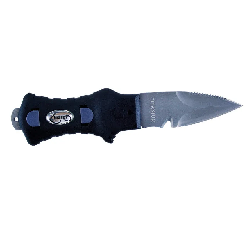 Scuba Max KN-110TI Titanium Pointed Tip Scuba Knife