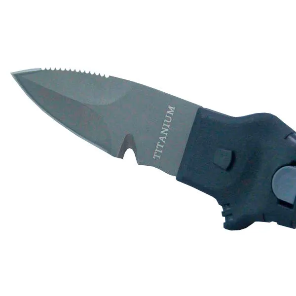 Scuba Max KN-110TI Titanium Pointed Tip Scuba Knife