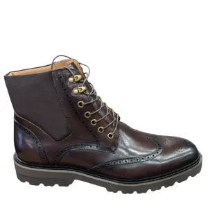 Sergio Duletti Kalvin Brogue Boots Coffee HA22562