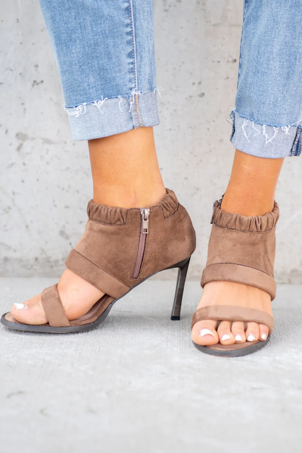 Shaye Vegan Suede Heels