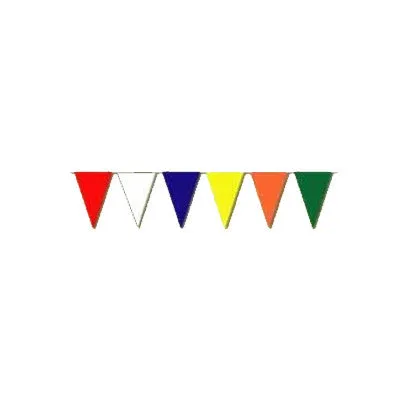 Solid Color Economy Polyethylene Pennants Streamers