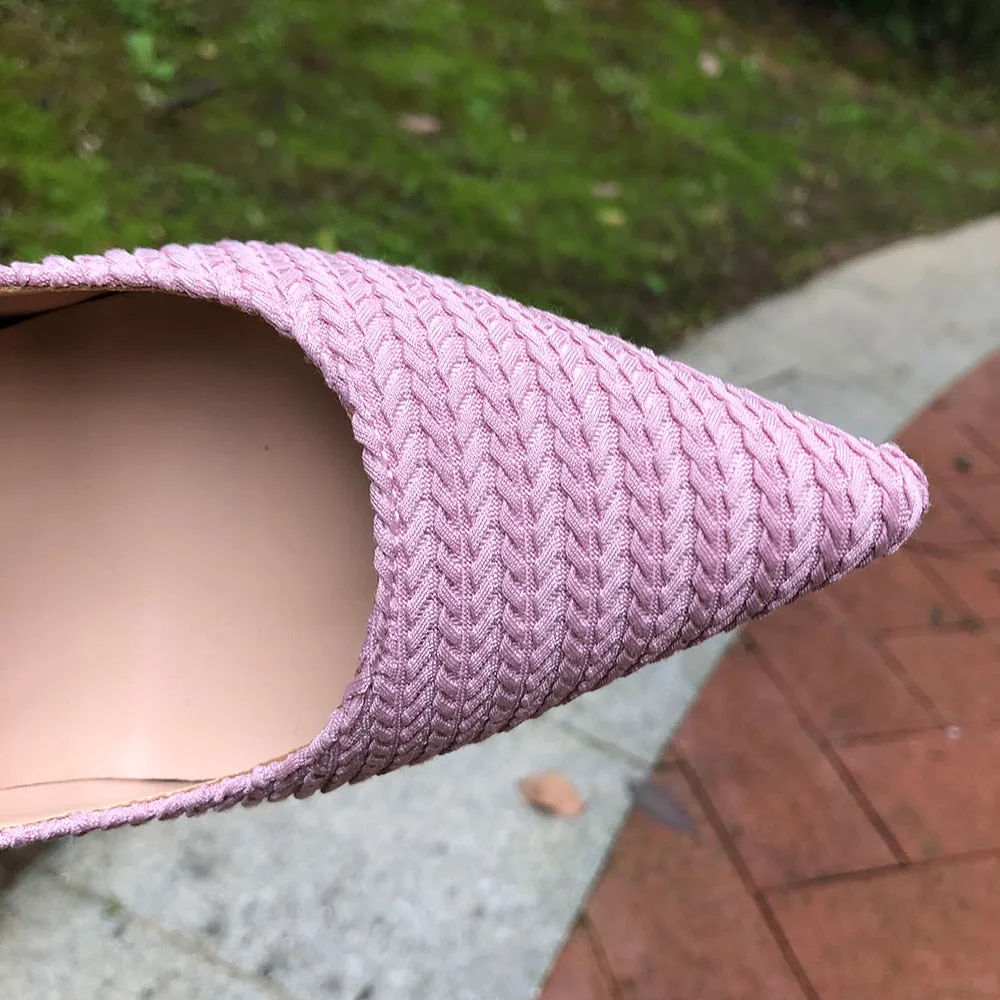 TEEK - Pink Woven Fabric Pumps