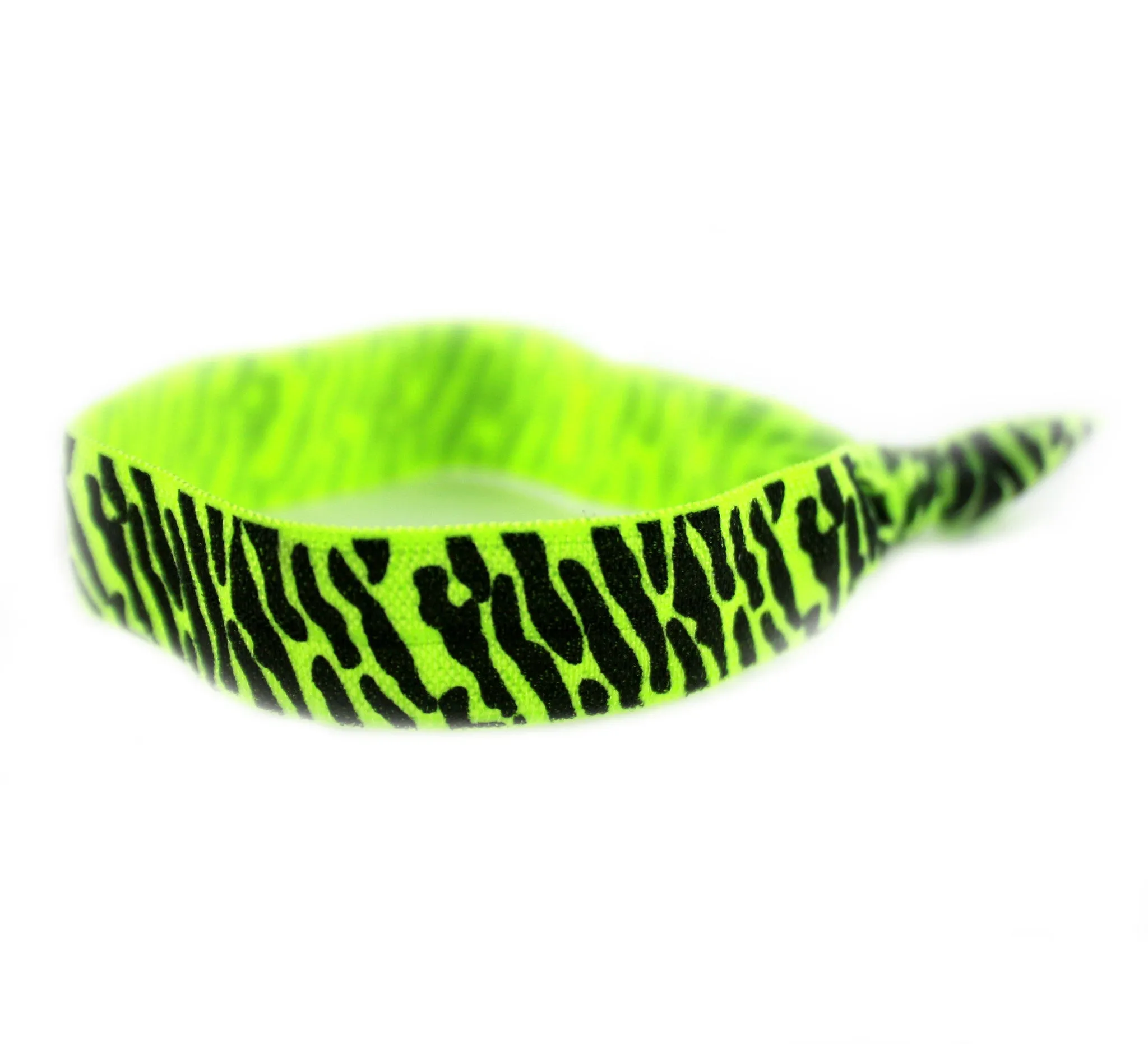 Zebra Craze Lime Hair Tie (SKU 6075)